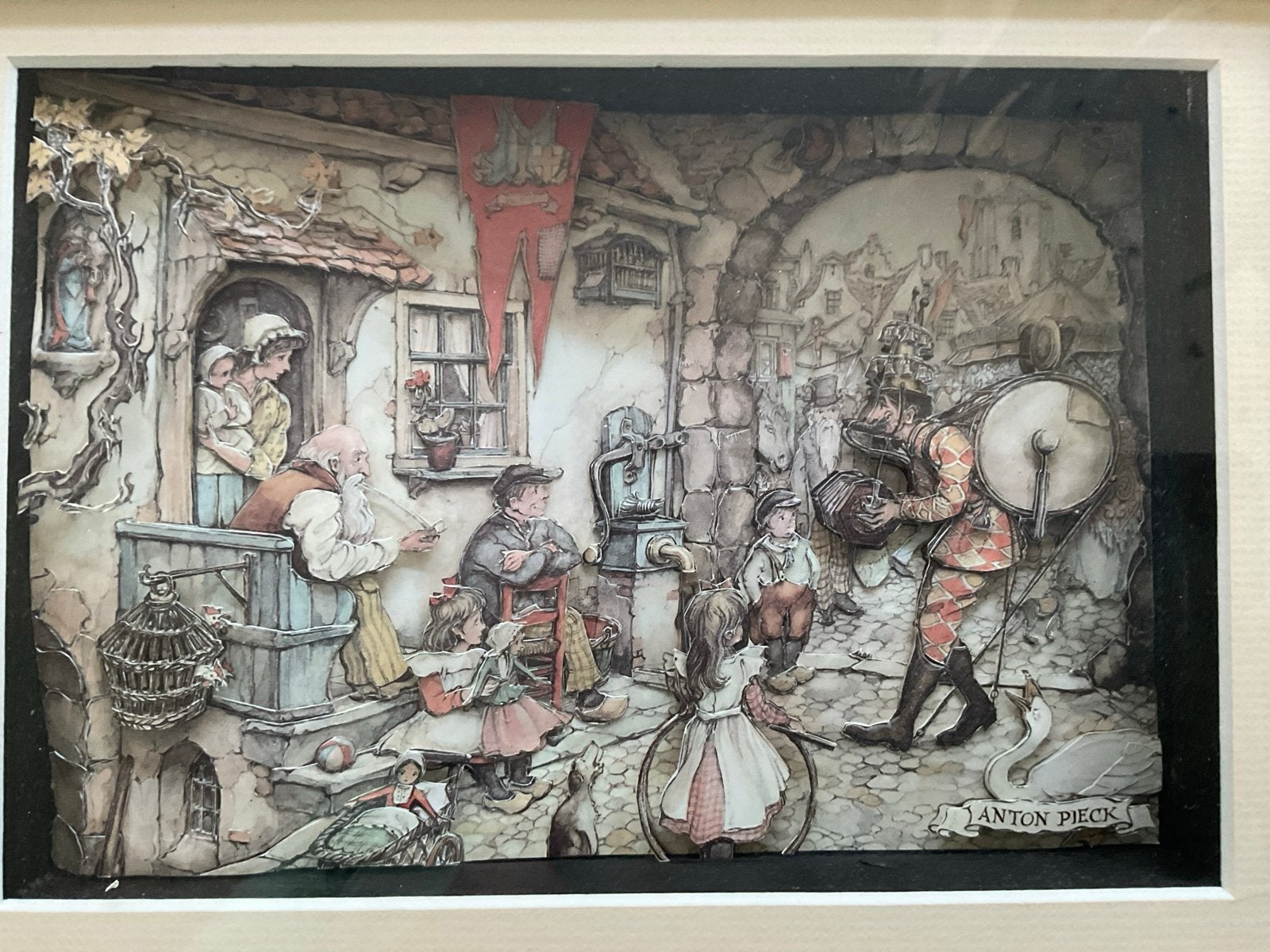 3D print van Anton Pieck - Sfeervol tafereel, Ophalen of Verzenden, Klassiek, Print, Overige onderwerpen