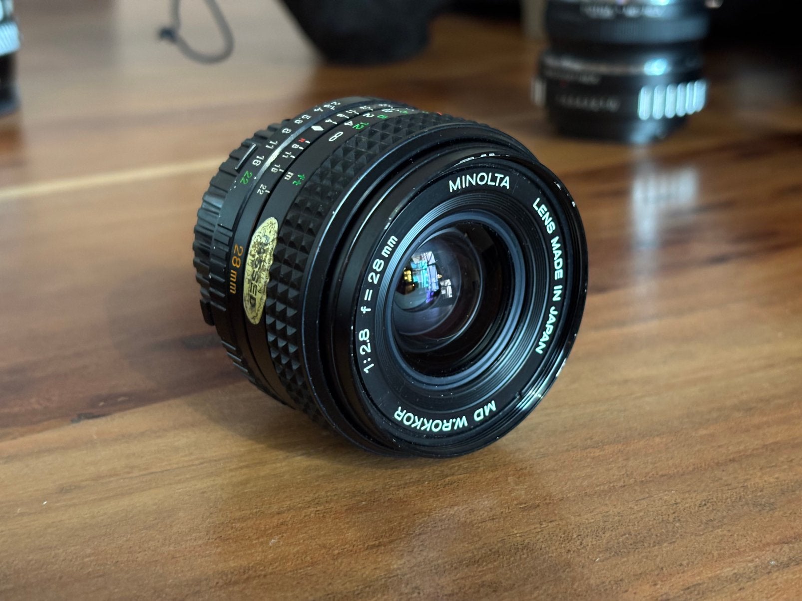 Minolta MD W.ROKKOR 28mm 2.8, Audio, Tv en Foto, Fotografie | Lenzen en Objectieven, Ophalen, Gebruikt, Minolta, 28 mm