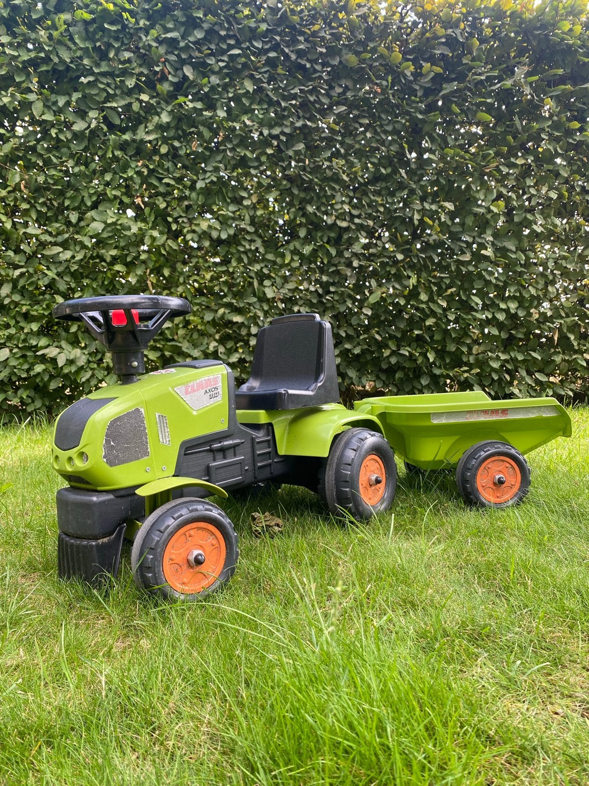 Claas Axos 340 looptrekker / loopauto met aanhanger, Ophalen of Verzenden, Gebruikt