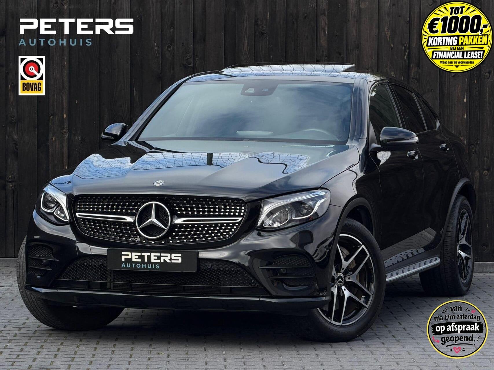 Mercedes GLC-klasse Coupé 250 4MATIC Premium| 1e eigenaar|, Gebruikt, 4 cilinders, Leder, Bedrijf