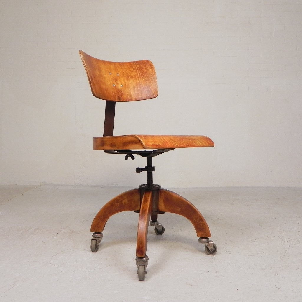 Bauhaus bureaustoel, atelierstoel KRENZER, jaren 30, Ophalen of Verzenden