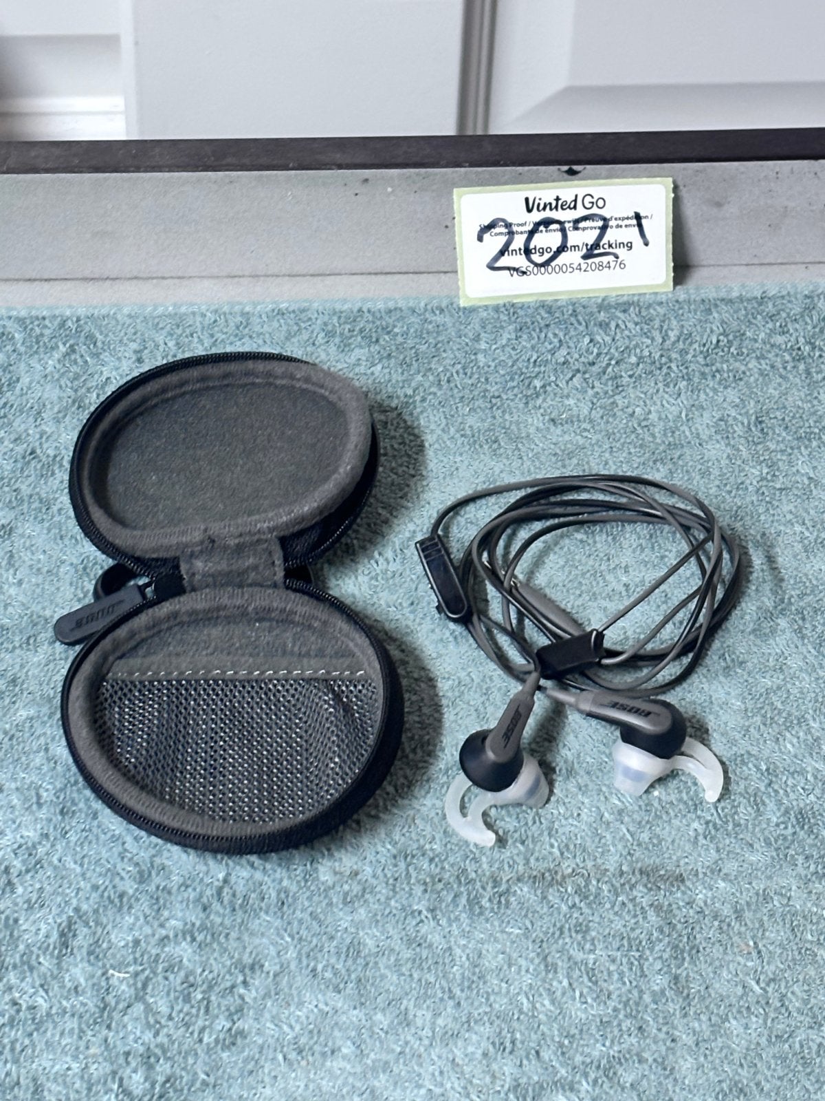 Bose SoundSport In-ear Hoofdtelefoon met Draagtas, Audio, Tv en Foto, In-ear, Gebruikt, Ophalen of Verzenden, Bose