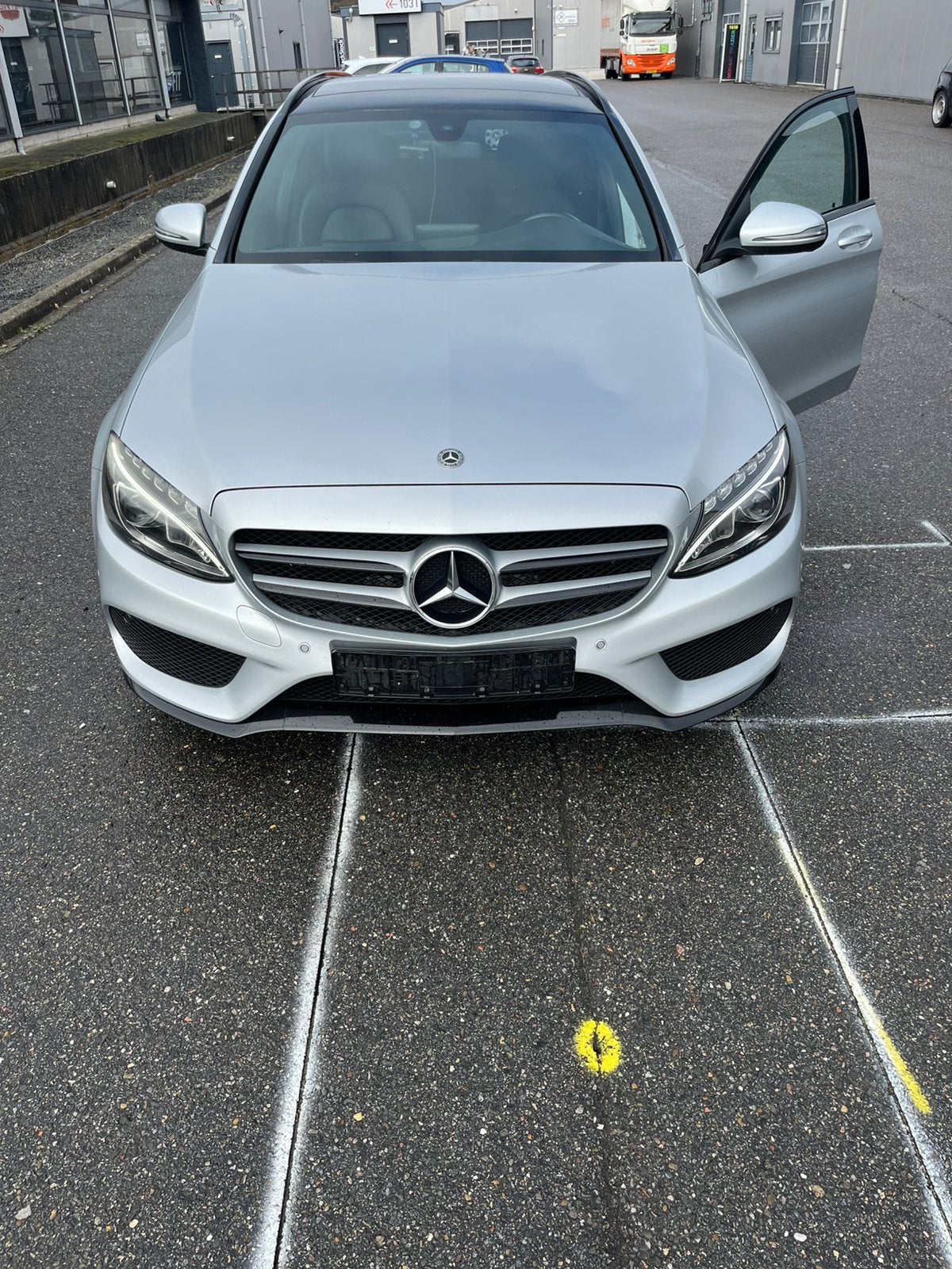 Mercedes-Benz C-Klasse C200 Amg-pakket AUT 2018, Auto's, 1800 kg, 4 cilinders, Stationwagon, Diesel