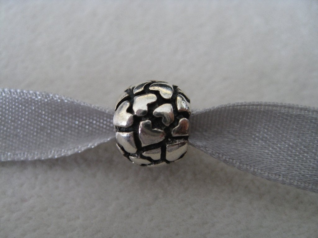 Pandora Bedel Met hartjes, Verzenden, Zo goed als nieuw, Zilver, Pandora