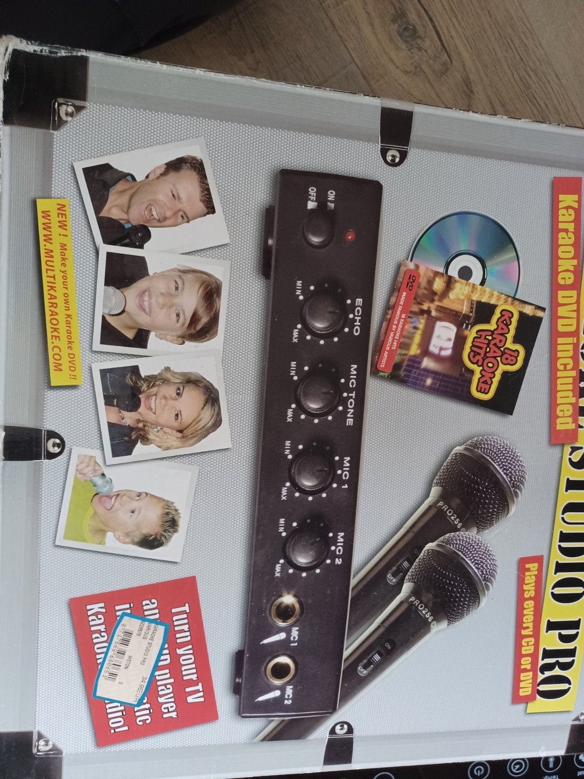 Karaoke Studio Pro met 2 microfoons en mixer, Ophalen, Gebruikt, Complete set
