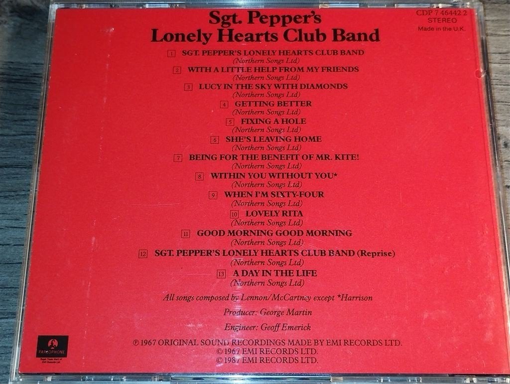 The Beatles - Sgt Peppers Lonely Hearts Club Band, Ophalen of Verzenden, Zo goed als nieuw