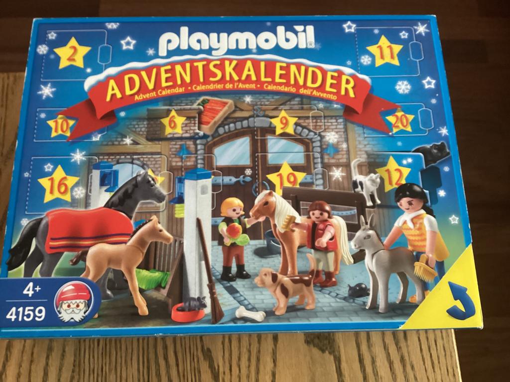 Playmobil Adventskalender 4159,ongeopend uit 2009, paarden., Ophalen of Verzenden, Nieuw