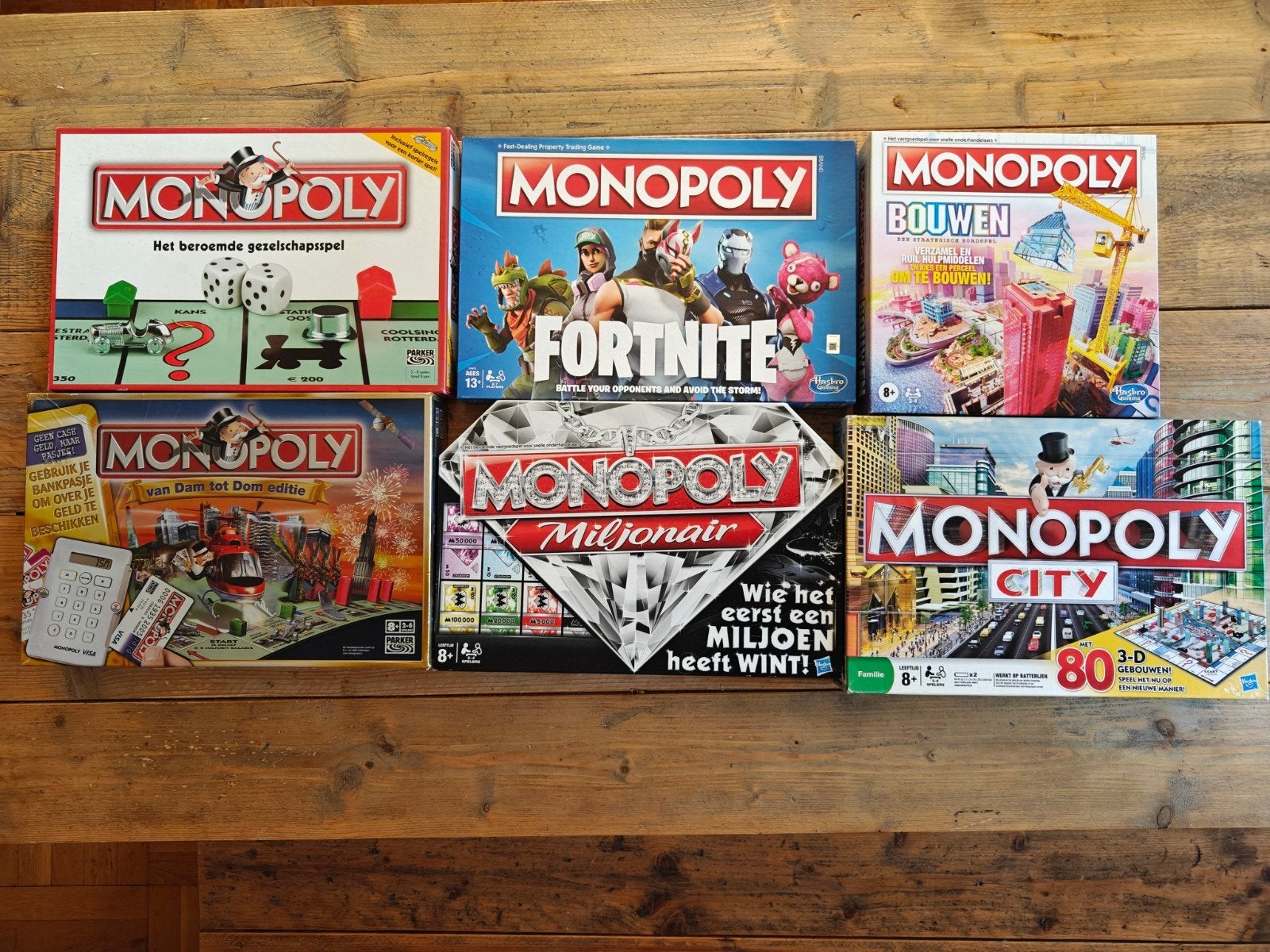 6 X Monopoly., Hobby en Vrije tijd, Gezelschapsspellen | Bordspellen, Ophalen of Verzenden, Parker., Parker., Hasbro.