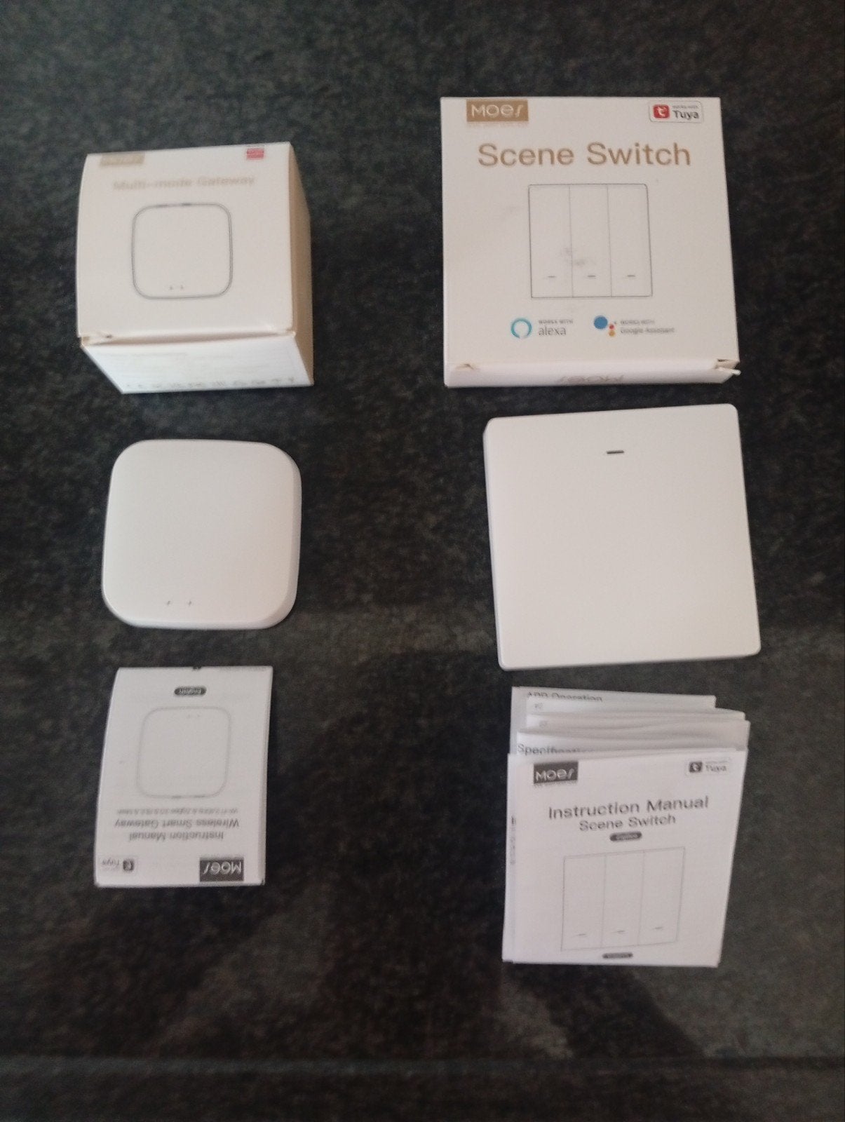 Moes Zigbee Hub en Scene Switch - Smart Home, Nieuw, Kunststof, Ophalen of Verzenden, Modern