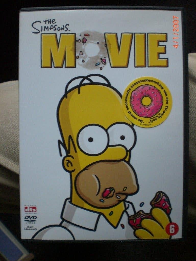 dvd The Simpsons Movie, Tekenfilm, Amerikaans, Ophalen of Verzenden, Zo goed als nieuw