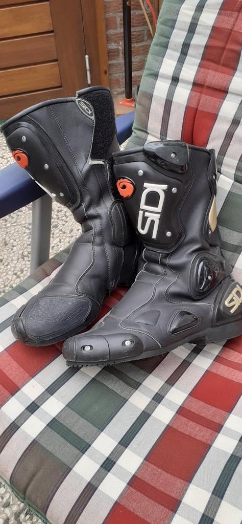 Sidi motorlaarzen maat 45 - Zwart, sportief model, Motoren, Kleding | Motorkleding, Heren, Ophalen of Verzenden, Laarzen, Tweedehands