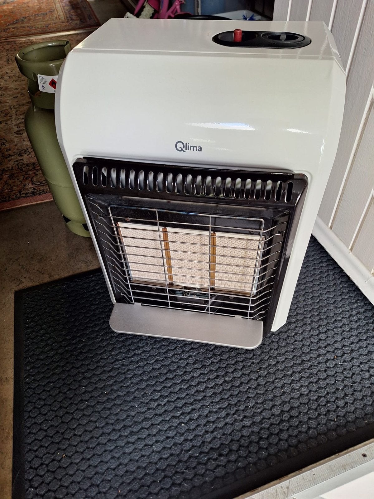 Qlima gaskachel - Draagbare verwarming, Huis en Inrichting, Kachels, Ophalen, Gas, Zo goed als nieuw, Vrijstaand