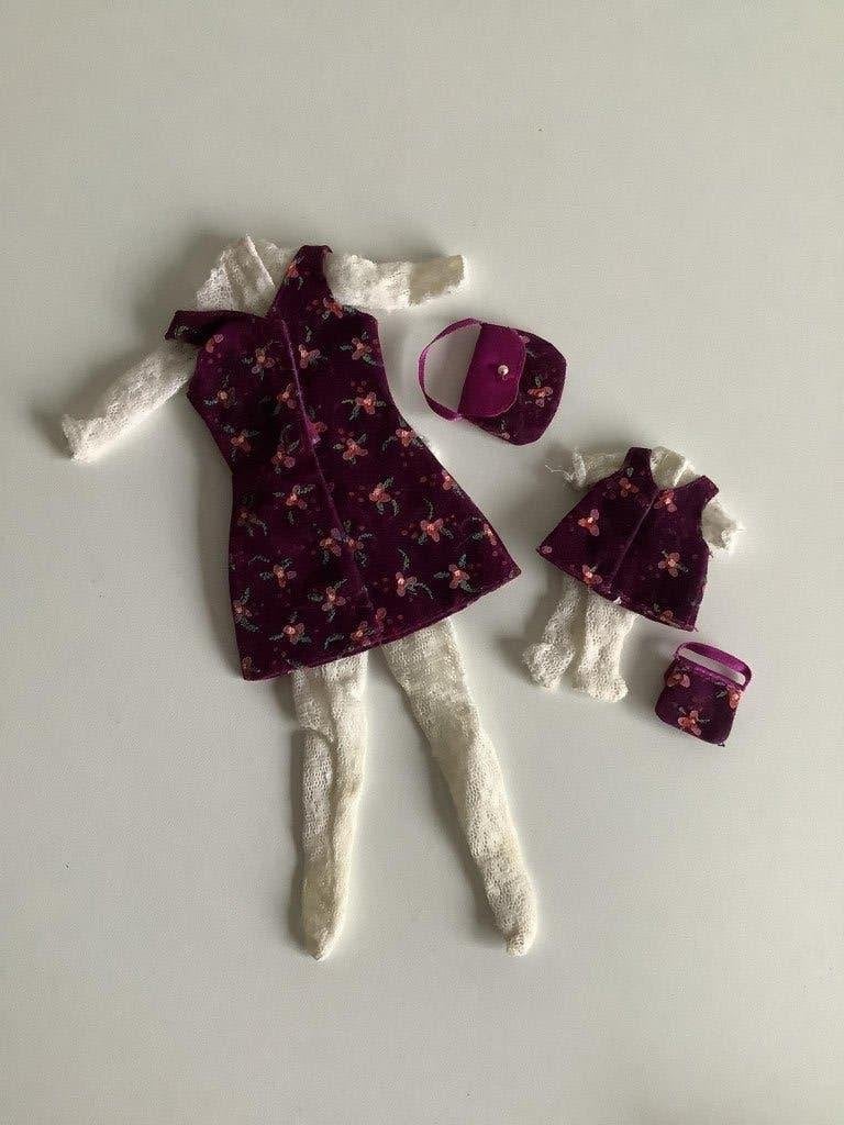 Vintage Barbie outfit moeder en baby, Verzamelen, Poppen, Ophalen of Verzenden, Zo goed als nieuw, Kleertjes