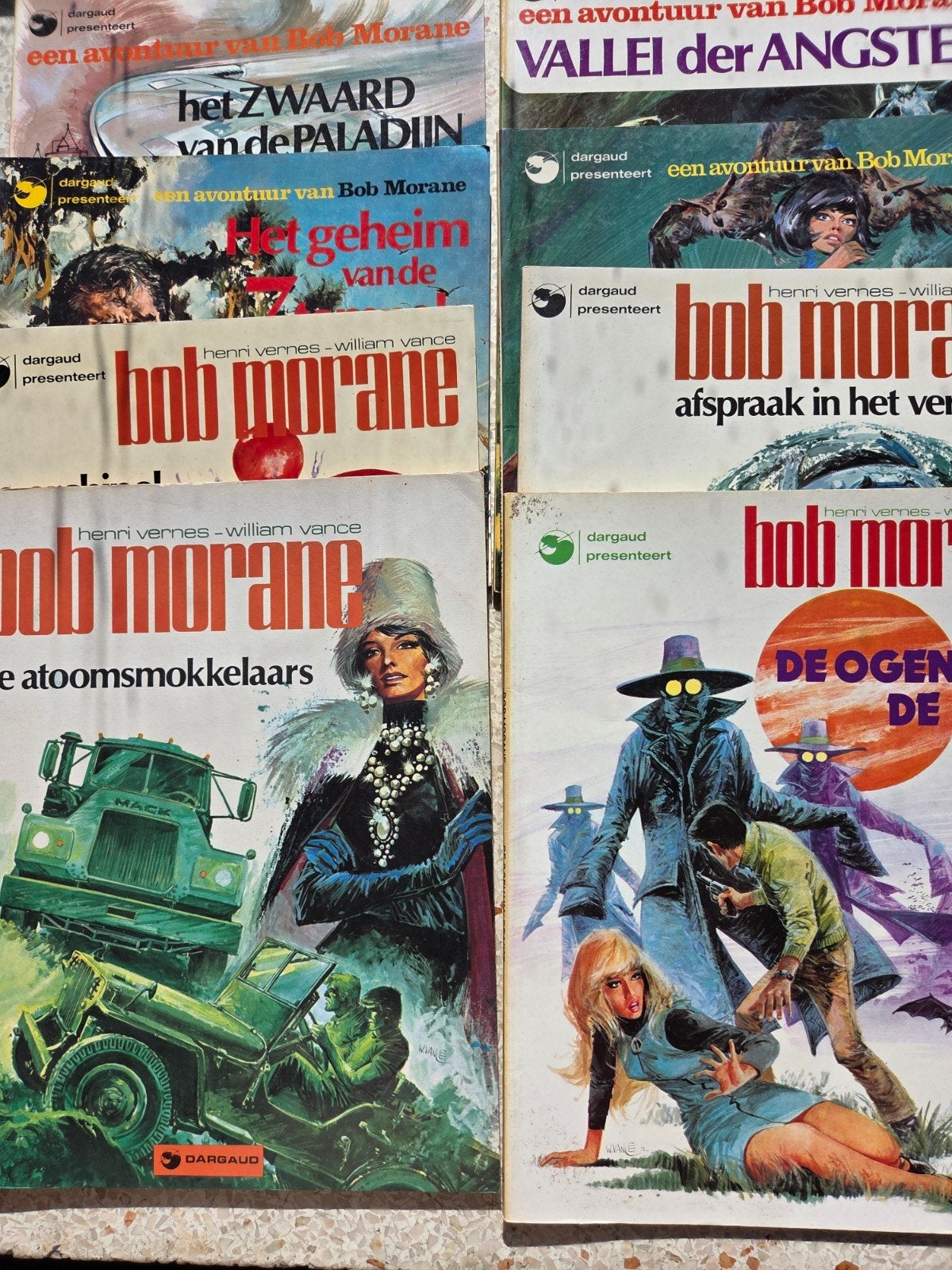 bob morane dargaud reeks 1 t/m 8, Eén stripboek, Ophalen of Verzenden, Zo goed als nieuw