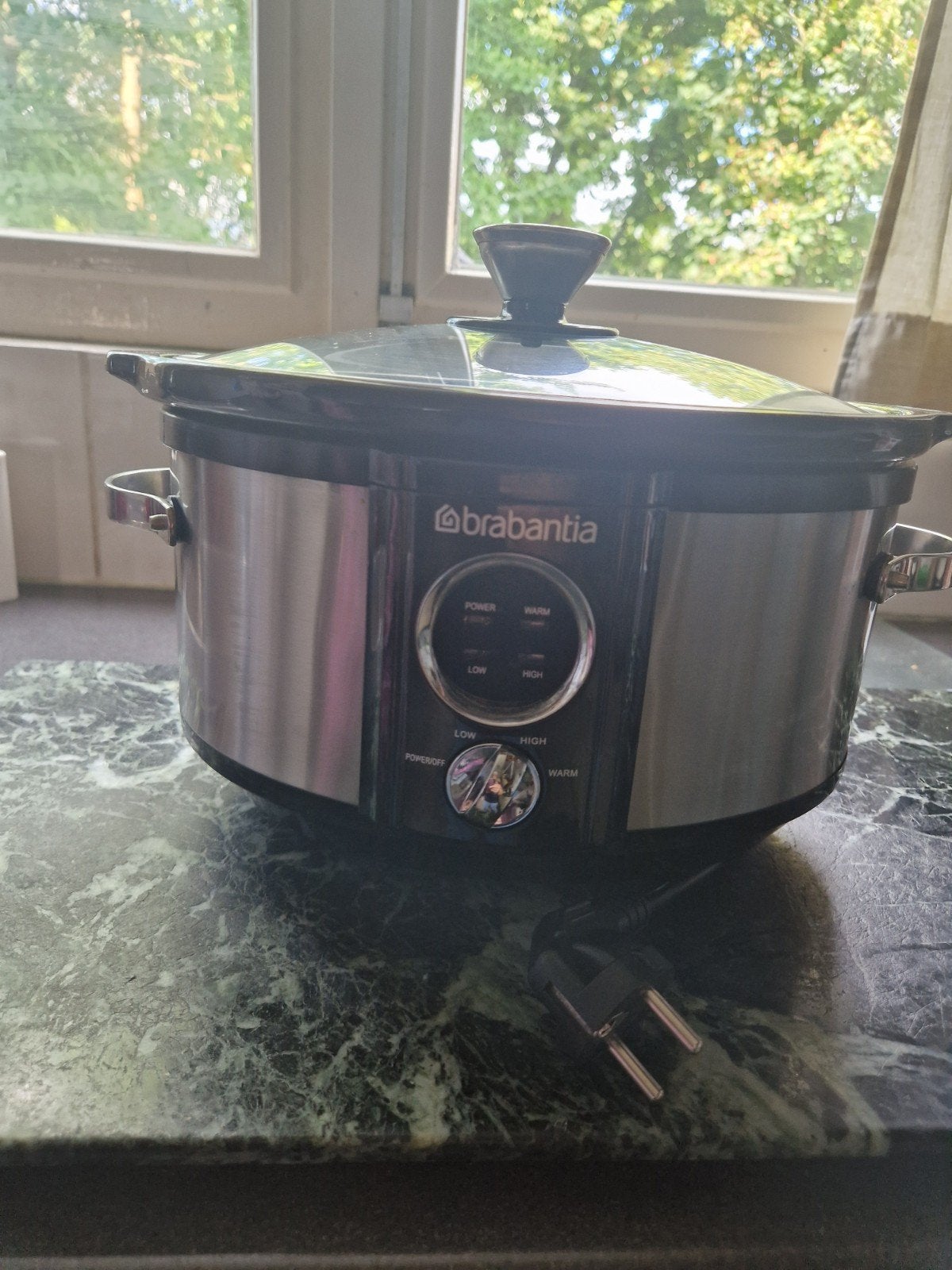 Brabantia Slowcooker - RVS - 3.5L, Ophalen of Verzenden, Timer, Gebruikt