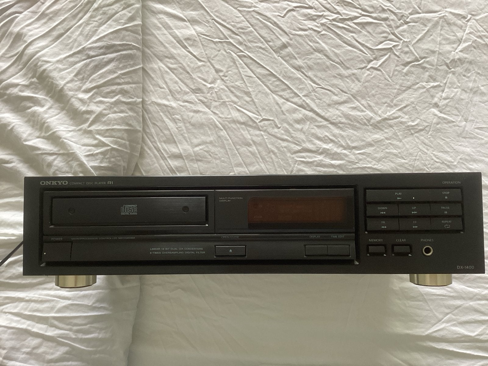 Onkyo DX-1400 CD Speler - Vintage Audio, Ophalen of Verzenden, Gebruikt, Overige merken