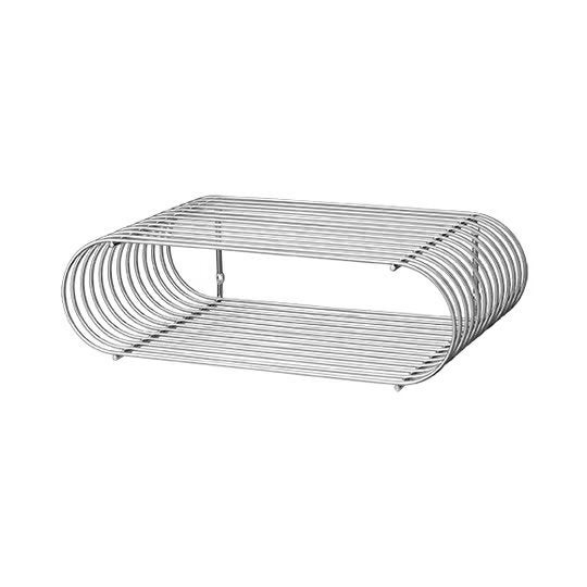 2x AYTM Curva wandplanken/wandkastjes, chroom/zilver, 40 cm, Ophalen, Zo goed als nieuw