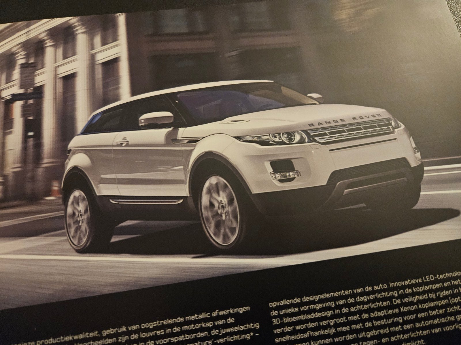 Brochure Range Rover Evoque 2012, Ophalen of Verzenden, Zo goed als nieuw, Overige merken