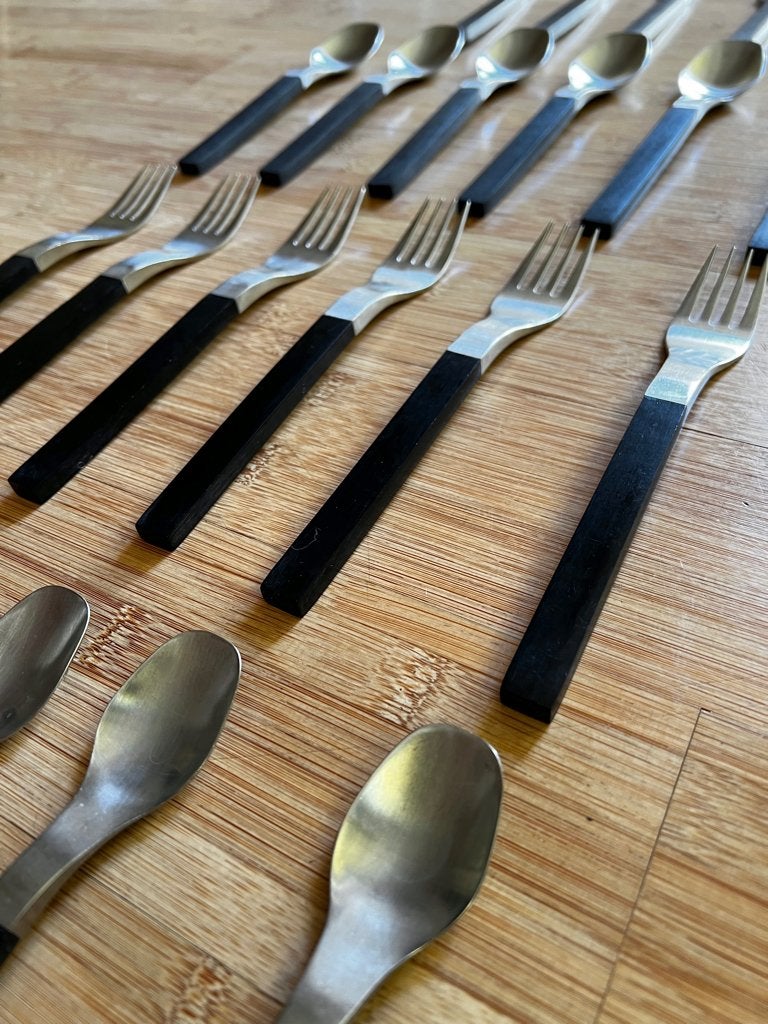 Bestekset "Bodum", Bestekset, Ophalen of Verzenden, Zo goed als nieuw, Rvs of Chroom