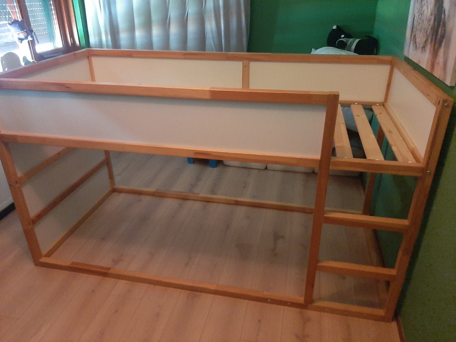 IKEA Kura bed met dino en jungle bedtenten, Ophalen, Gebruikt, 90 cm, 200 cm