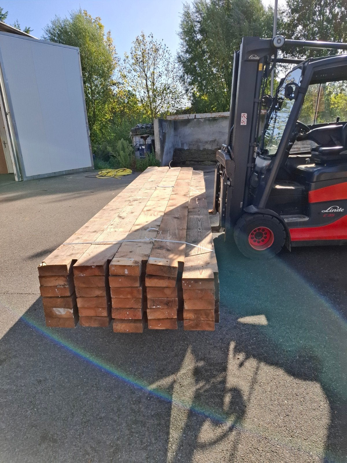 gordingen 22×7×460 lang, Tuin en Terras, Ophalen of Verzenden, Gebruikt, 250 cm of meer, Balken