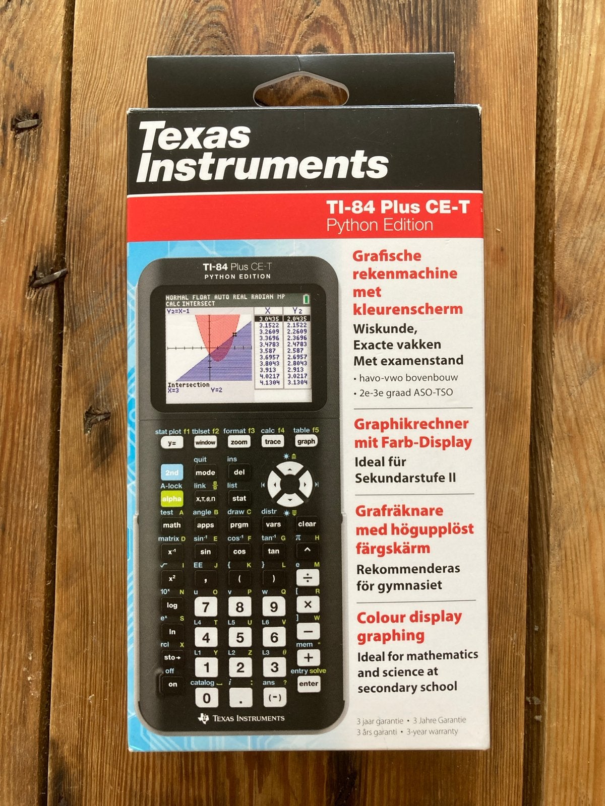 Grafische rekenmachine Texas Instruments TI 84 plus CE-T, Ophalen of Verzenden, Grafische rekenmachine