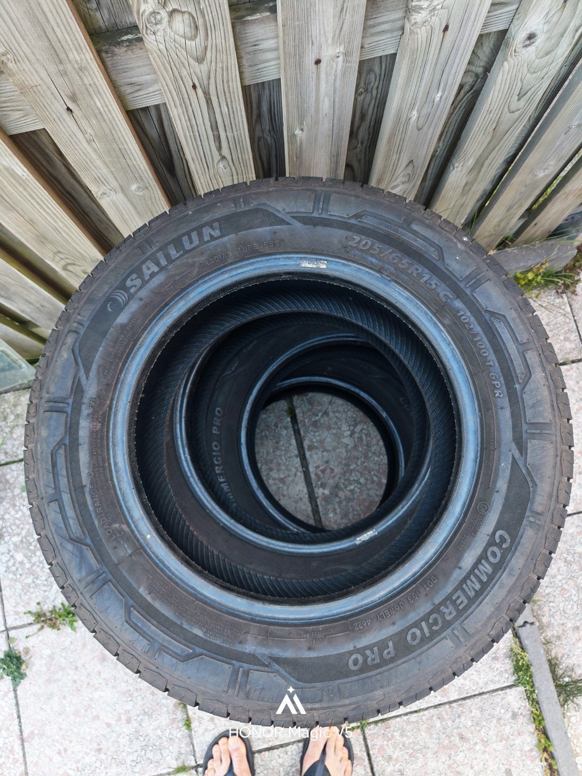 4 stuks Bestelwagen banden 205/65R15C, Auto diversen, Aanhangwagen-onderdelen, Ophalen