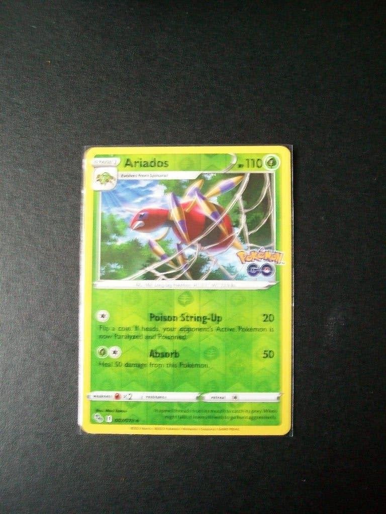 4617: Nieuwe Pokemon GO Kaart holofoil ARIADOS HP110 007/078, Verzenden, Zo goed als nieuw, Losse kaart, Foil