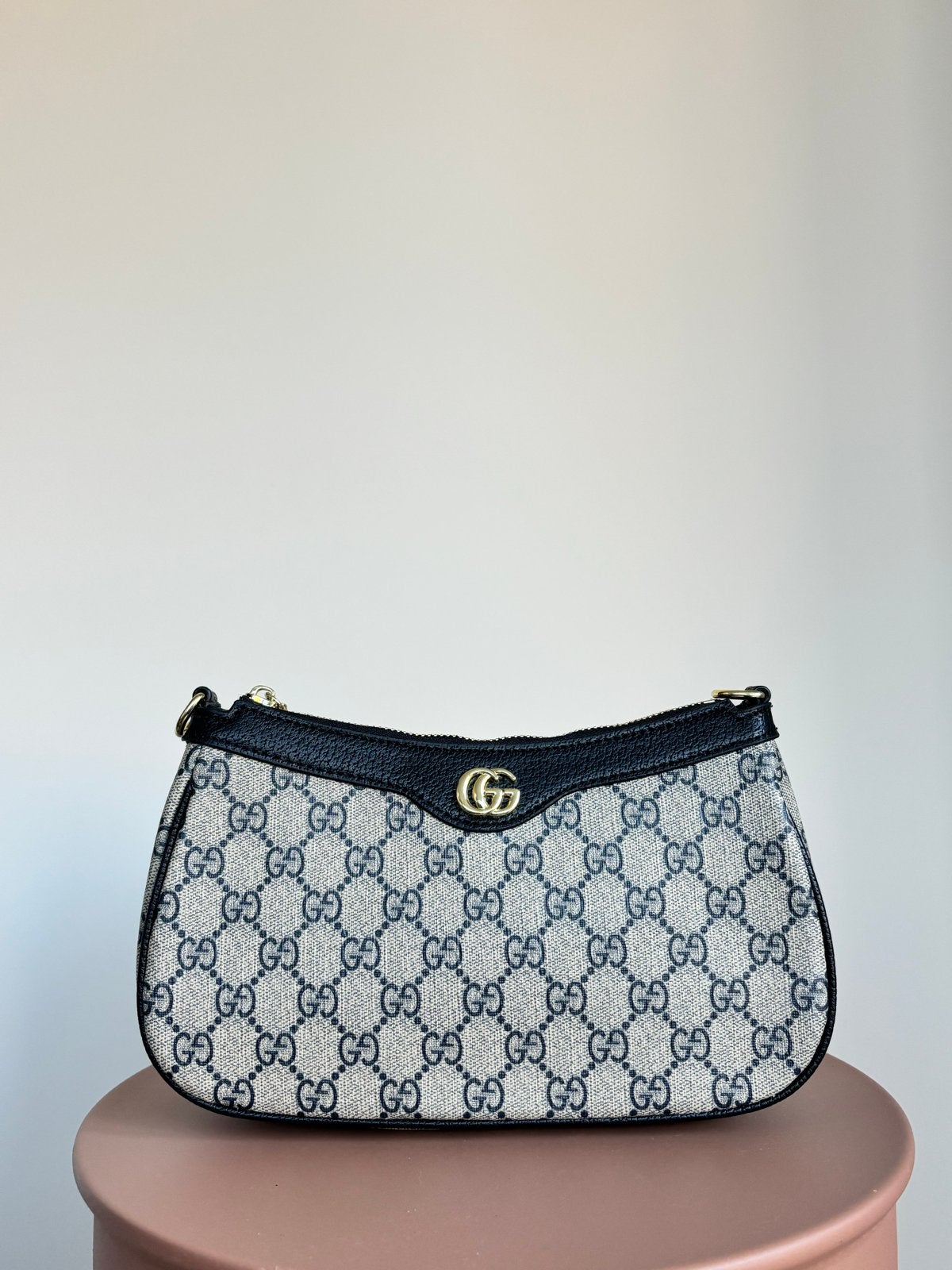 Gucci Ophidia Supreme Canvas Schoudertasje, Ophalen of Verzenden, Nieuw, Zwart, Schoudertasje
