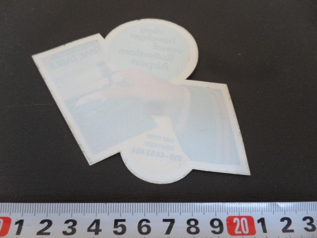 sticker Raamsticker  Rotterdam Airport, Ophalen, Zo goed als nieuw
