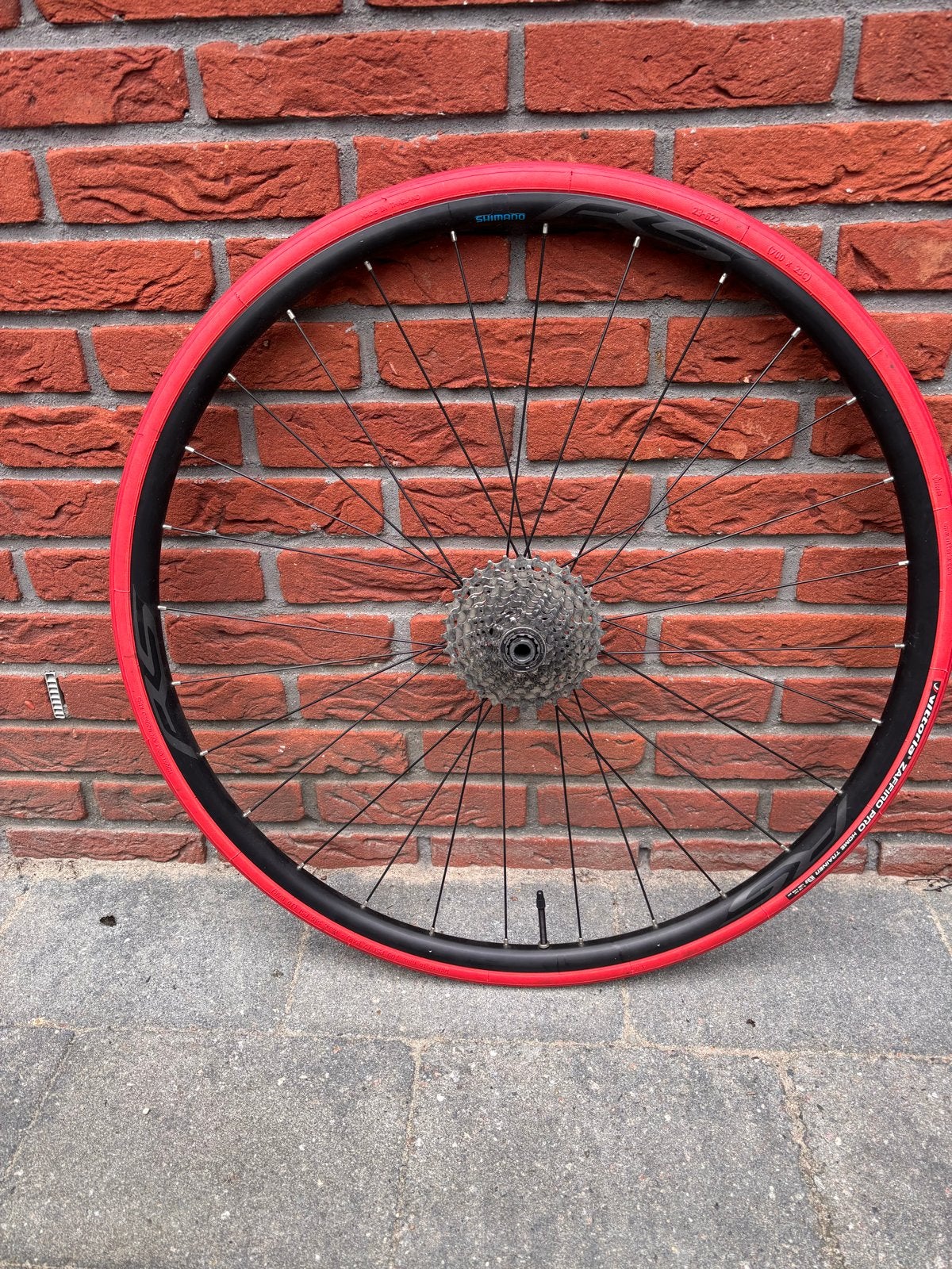 Shimano velg met 2x trainer band, shimano cassette, Fietsen en Brommers, Zo goed als nieuw, Aluminium, Racefiets, Ophalen