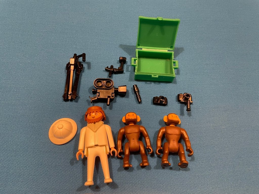 Playmobil 3364 – Fotograaf met apen – compleet (zonder doos), Gebruikt, Complete set, Ophalen of Verzenden, Figuren