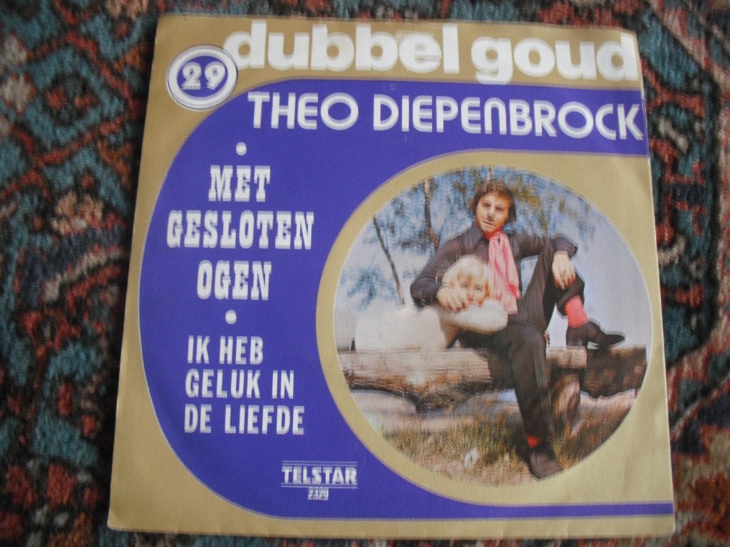 Theo Diepenbrock - Met gesloten ogen., Ophalen of Verzenden, Zo goed als nieuw, 12 inch, Levenslied of Smartlap
