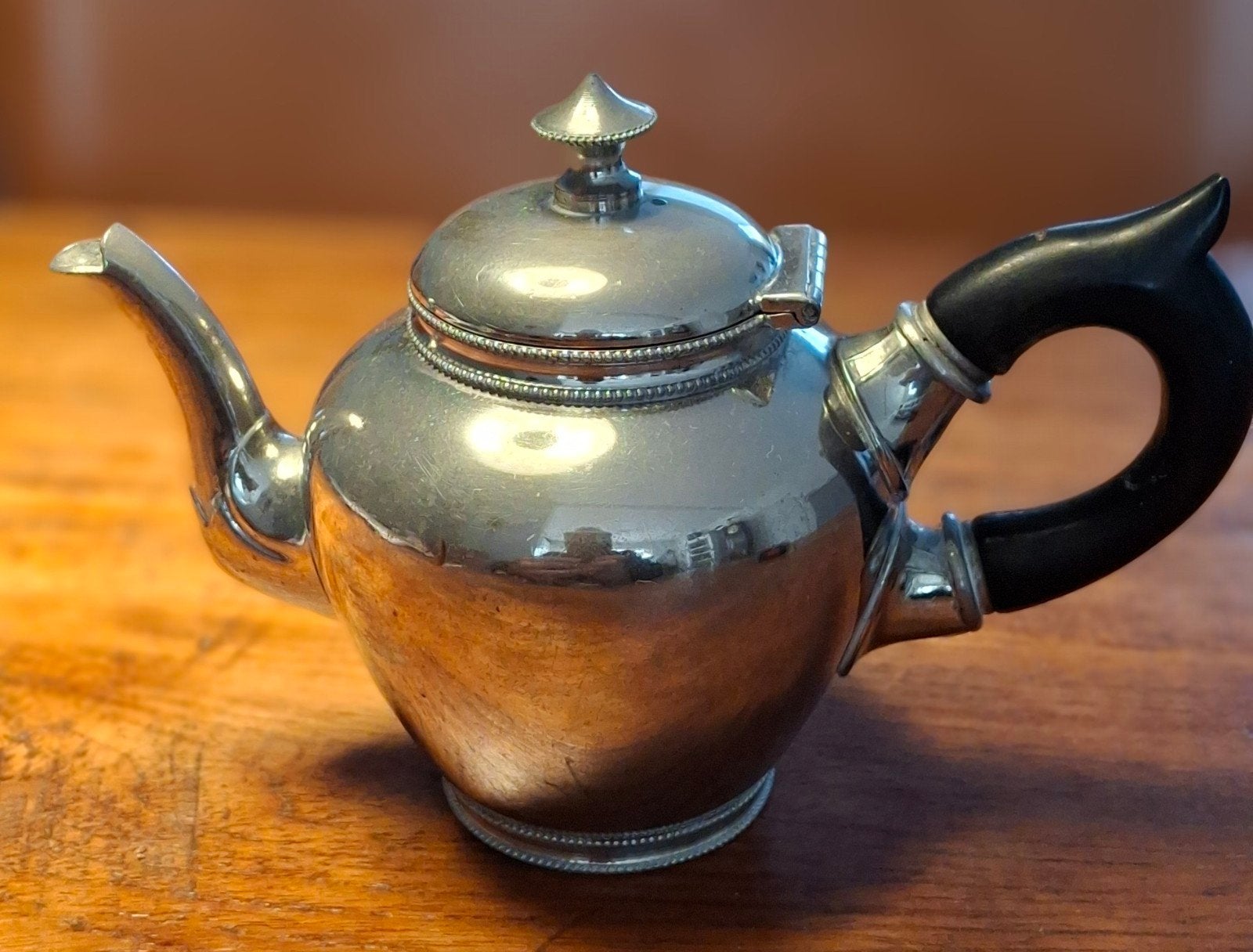 Antiek verzilverd theepotje Gerhardi & Co Art Nouveau, Ophalen of Verzenden