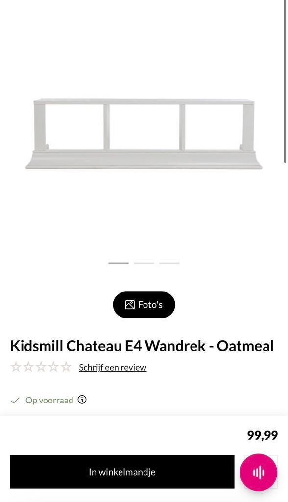 Kidsmill chateau wandrek nieuw in doos, Ophalen of Verzenden, Zo goed als nieuw, Overige typen
