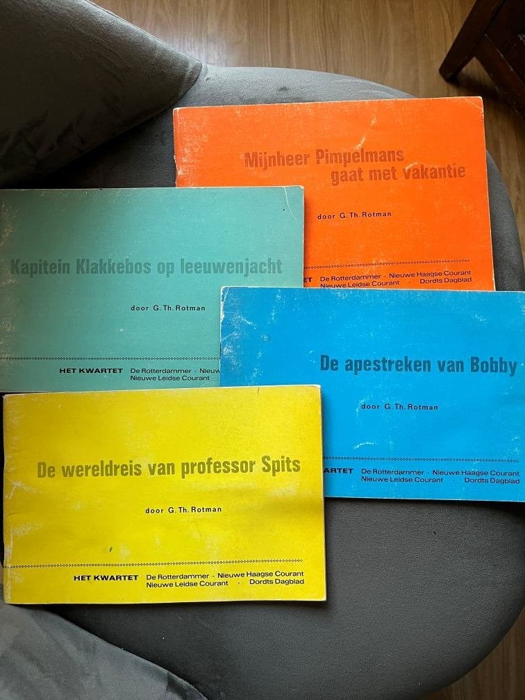 Het Kwartet door G. Th. Rotman - 4 vintage stripboeken, Europa, Ophalen of Verzenden, Meerdere comics, G. Th. Rotman