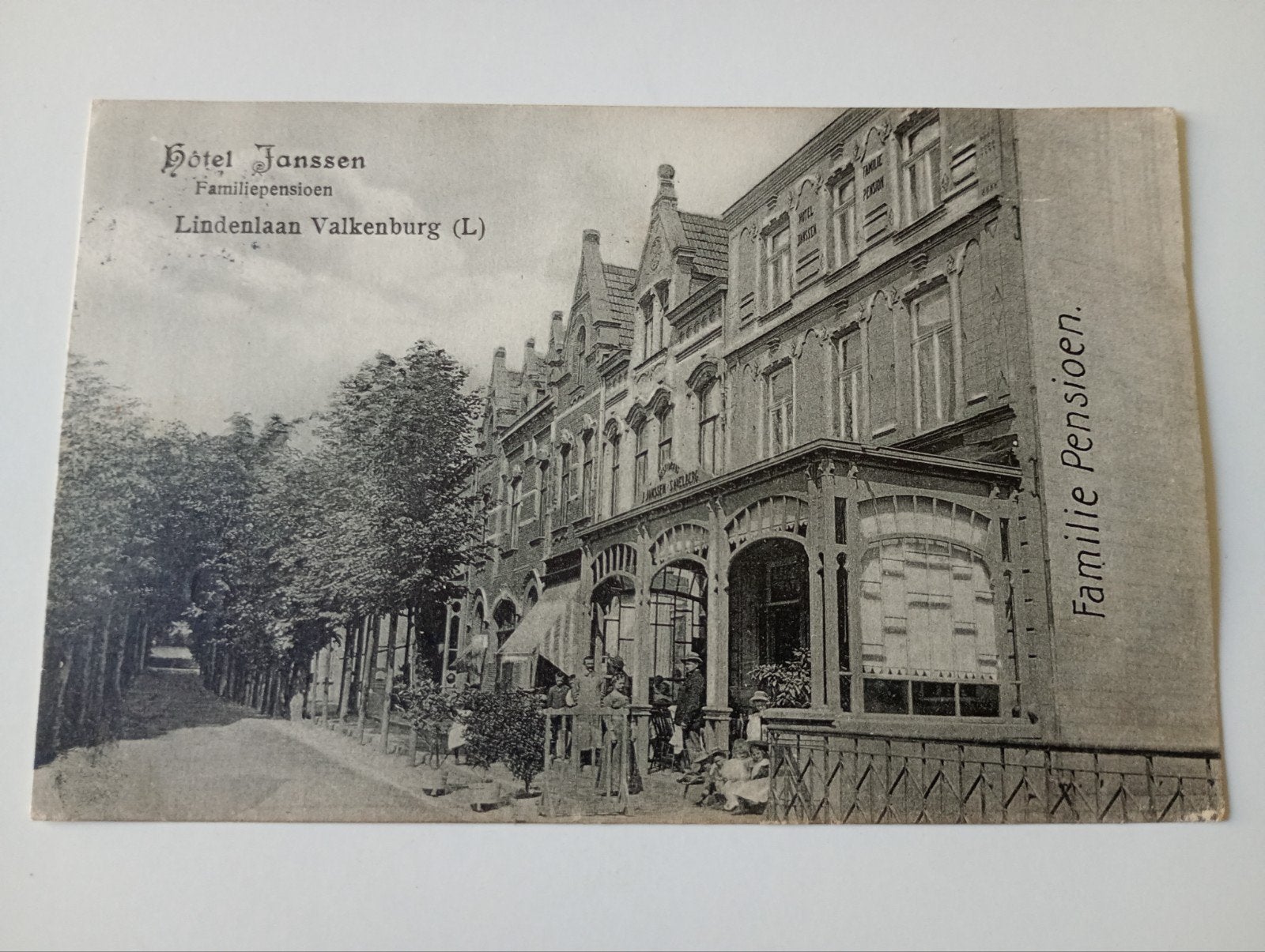 Valkenburg Lindenlaan Hotel Janssen 1912, Ophalen of Verzenden, Voor 1920, Gelopen, Limburg
