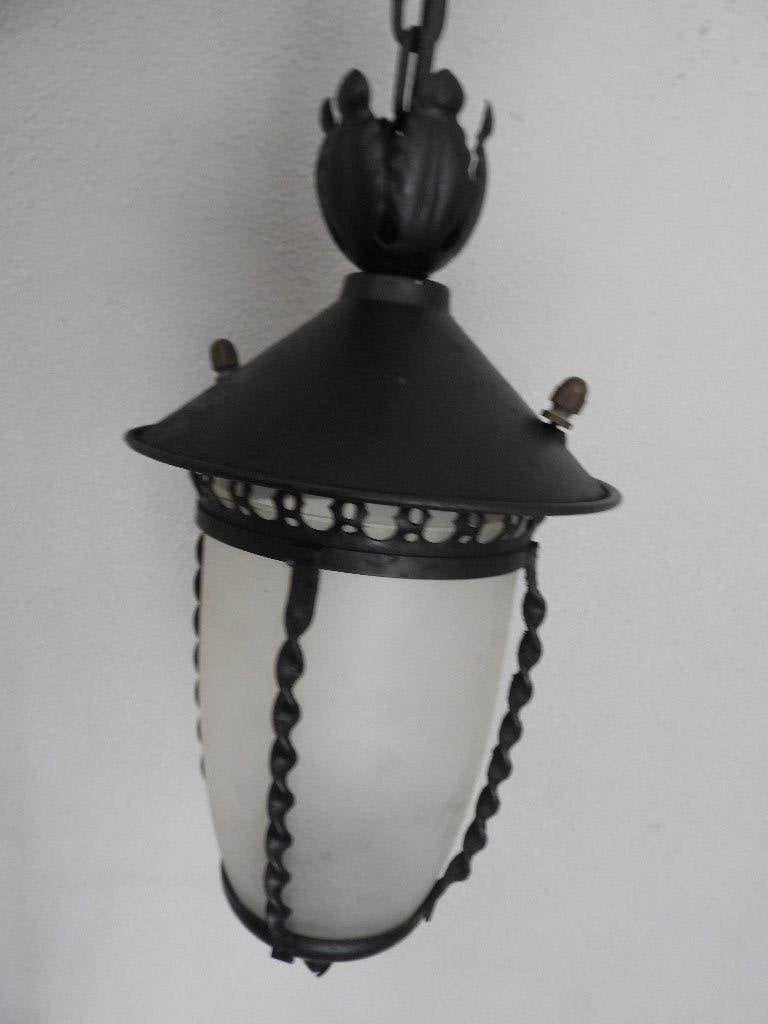 plafon lamp uit Frankrijk, Ophalen, Gebruikt, Glas