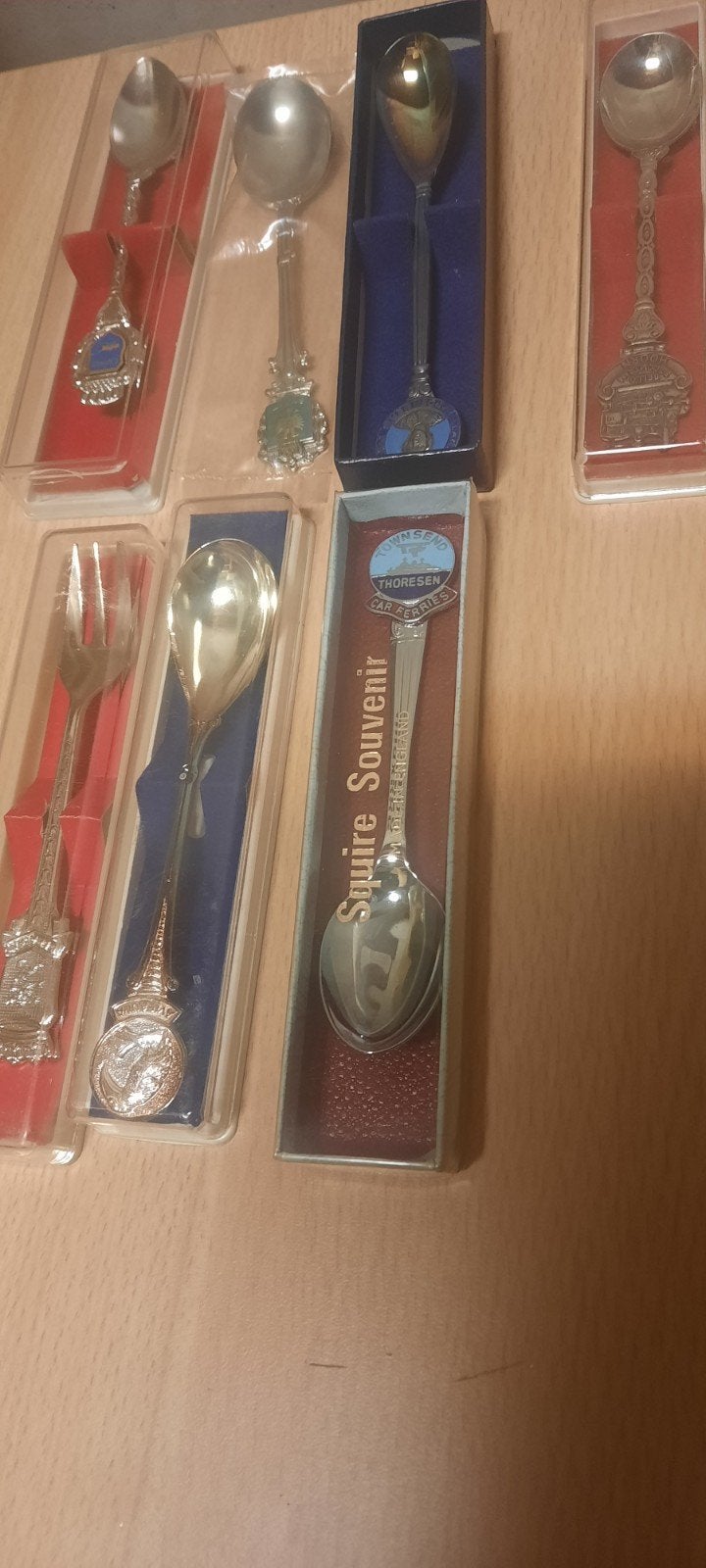 herdenkings /souvenir verzilverde lepeltjes, Ophalen, Overige materialen, Overige typen, Nieuw