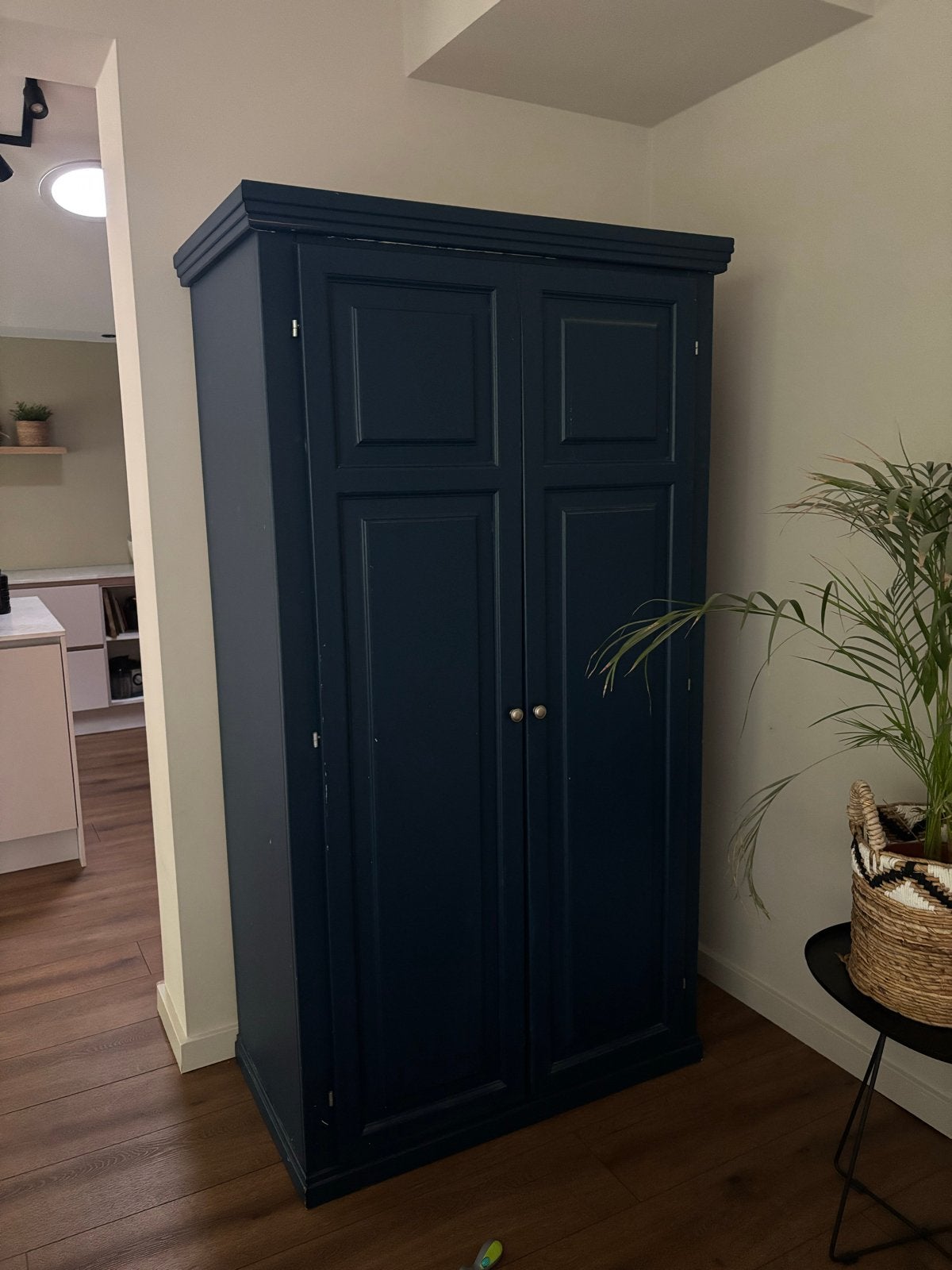 Blauwe kast - 190x105x58 cm, Ophalen, Gebruikt, 100 tot 150 cm, 150 tot 200 cm