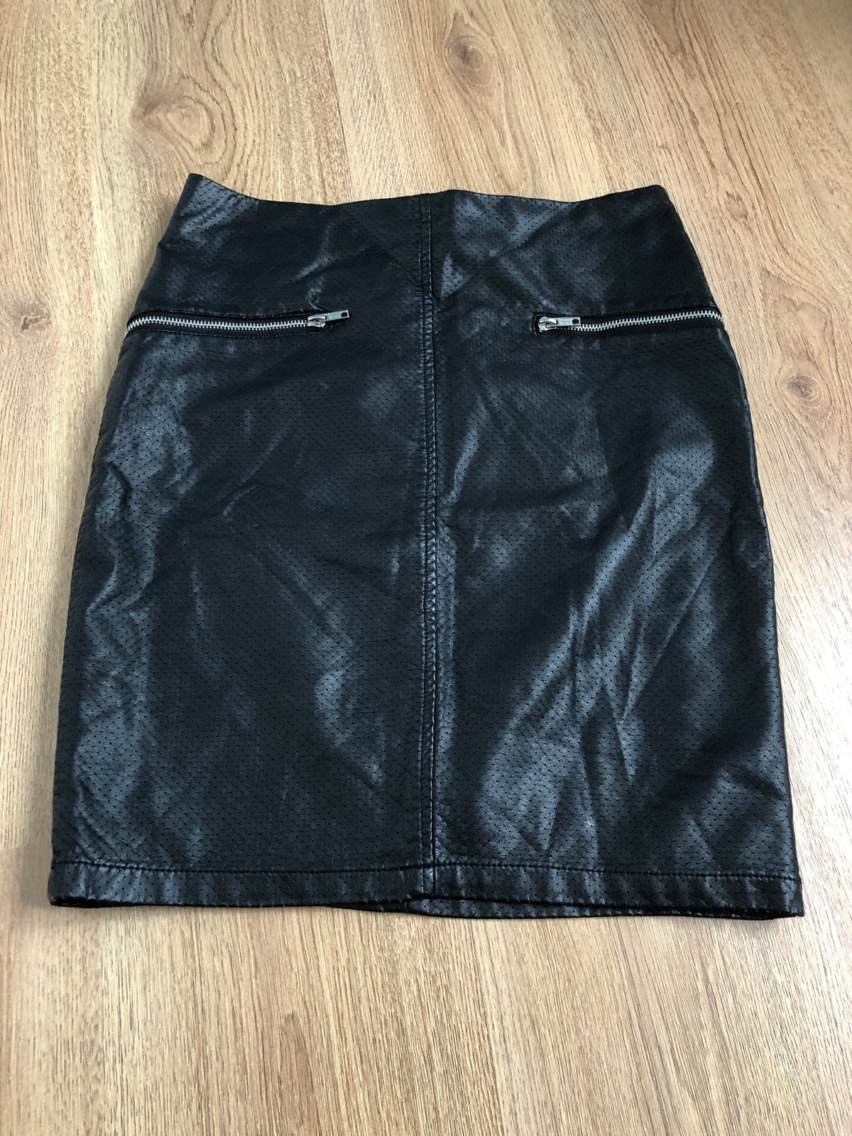 Minimum zwart nep leer leren rokje lyna skirt 38, Kleding | Dames, Maat 38/40 (M), Zwart, Ophalen of Verzenden, Zo goed als nieuw