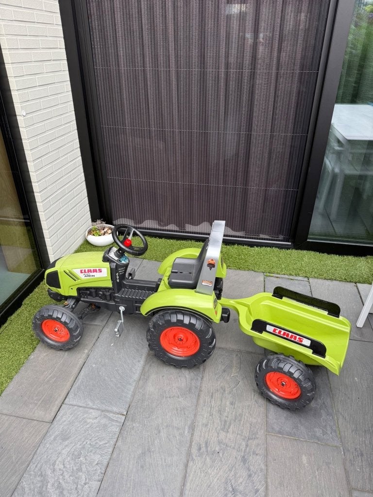 Claas Tractor met aanhanger, Ophalen, Gebruikt
