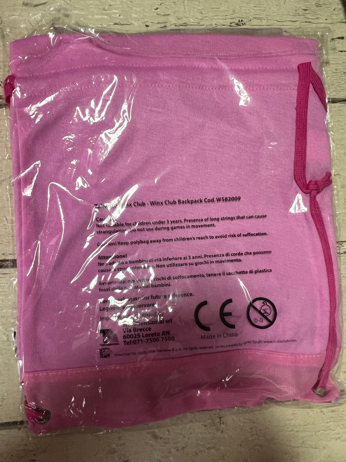 Winx Club rugzak - Nieuw in plastic, Minder dan 30 cm, Disney of Dora, Nieuw, Ophalen of Verzenden
