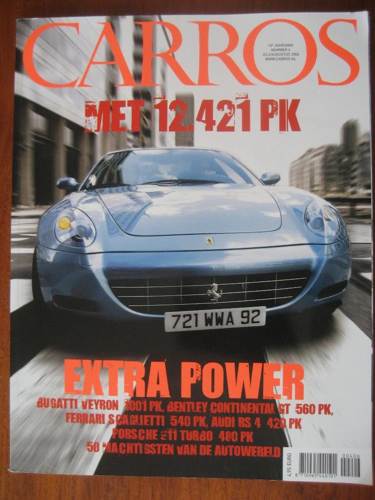 Carros 4 2006 Bugatti Veyron, Ferrari Scaglietti, Audi RS4, Ophalen of Verzenden, Nieuw, Ferrari