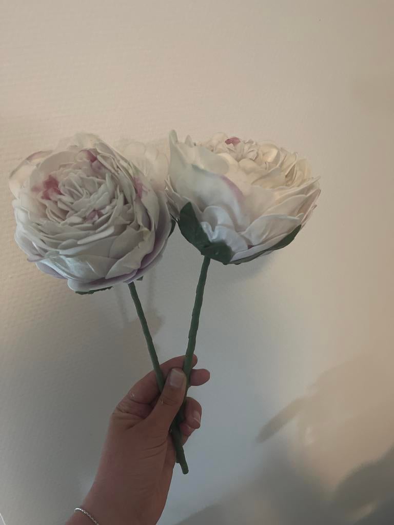 Set van 2 Kunstbloemen -, Ophalen, Binnen, Kunstbloem, Textiel