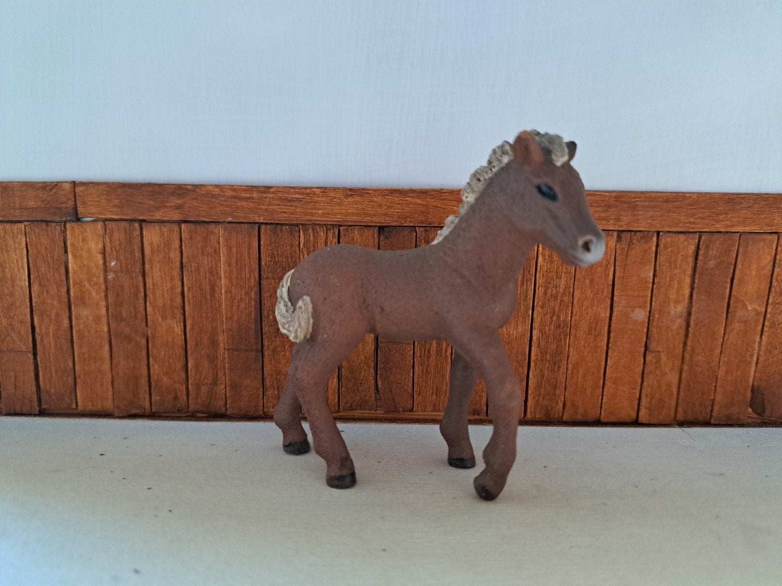 schleich ijslander veulen uit adventskalender, Ophalen of Verzenden, Zo goed als nieuw, Paard, Beeldje of Figuurtje