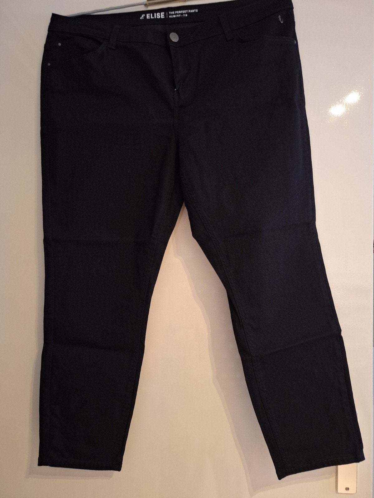 Nog mooie broek Miss Etam Elise 7/8 slim fit zwart, Zwart, Maat 42/44 (L), Ophalen of Verzenden, Miss Etam