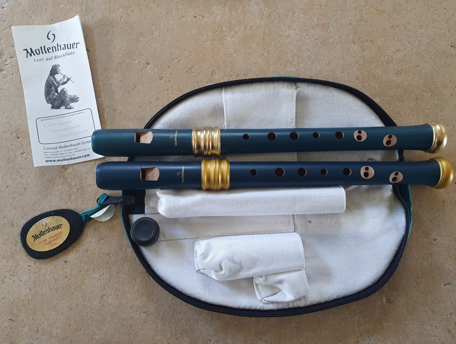 2x Mollenhauer 4119B Adris Dream Recorder sopraan Blokfluit, Muziek en Instrumenten, Ophalen of Verzenden, Nieuw, Sopraan of Sopranino