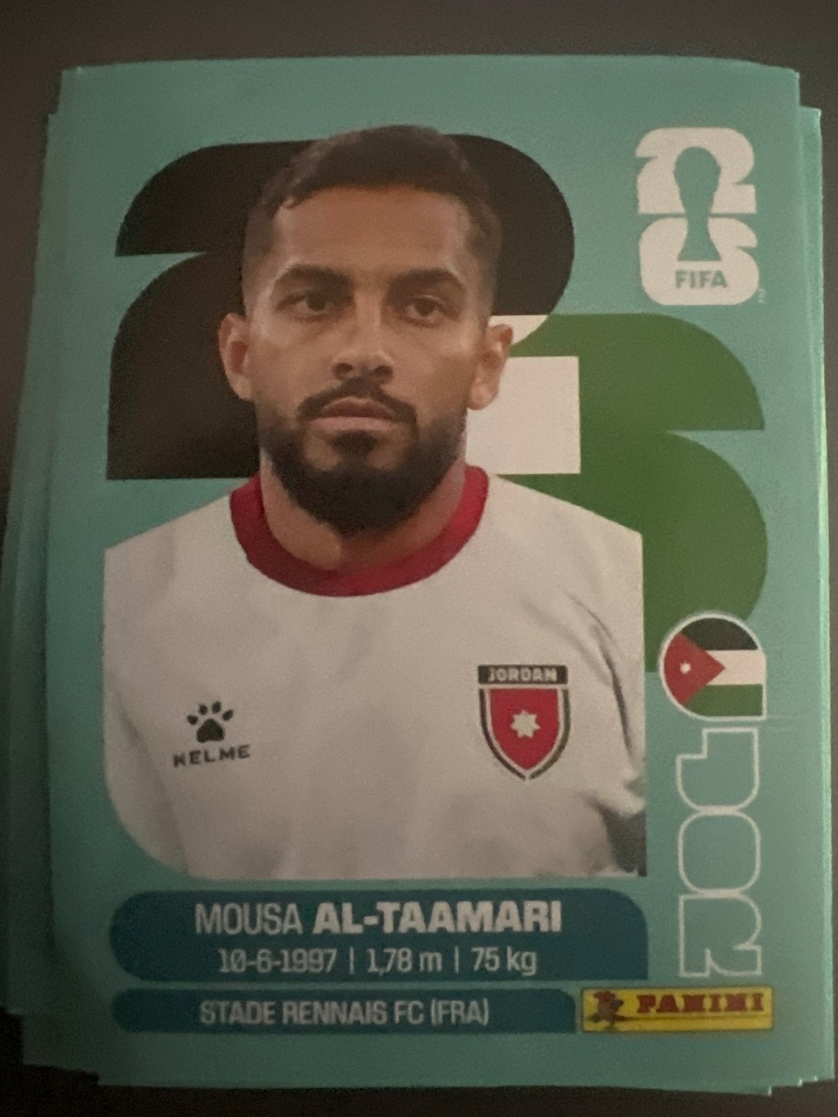 Mousa Al-Taamari Panini FIFA 2026Voetbalsticker, Verzenden, Nieuw, Buitenlandse clubs, Poster, Plaatje of Sticker