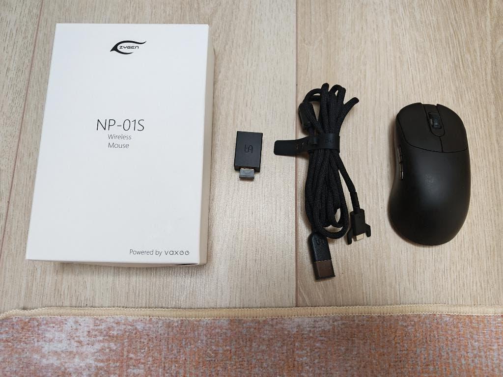 Vaxee NP-01s Wireless gaming muis black, Computers en Software, Muizen, Rechtshandig, Muis, Gebruikt, Ophalen of Verzenden